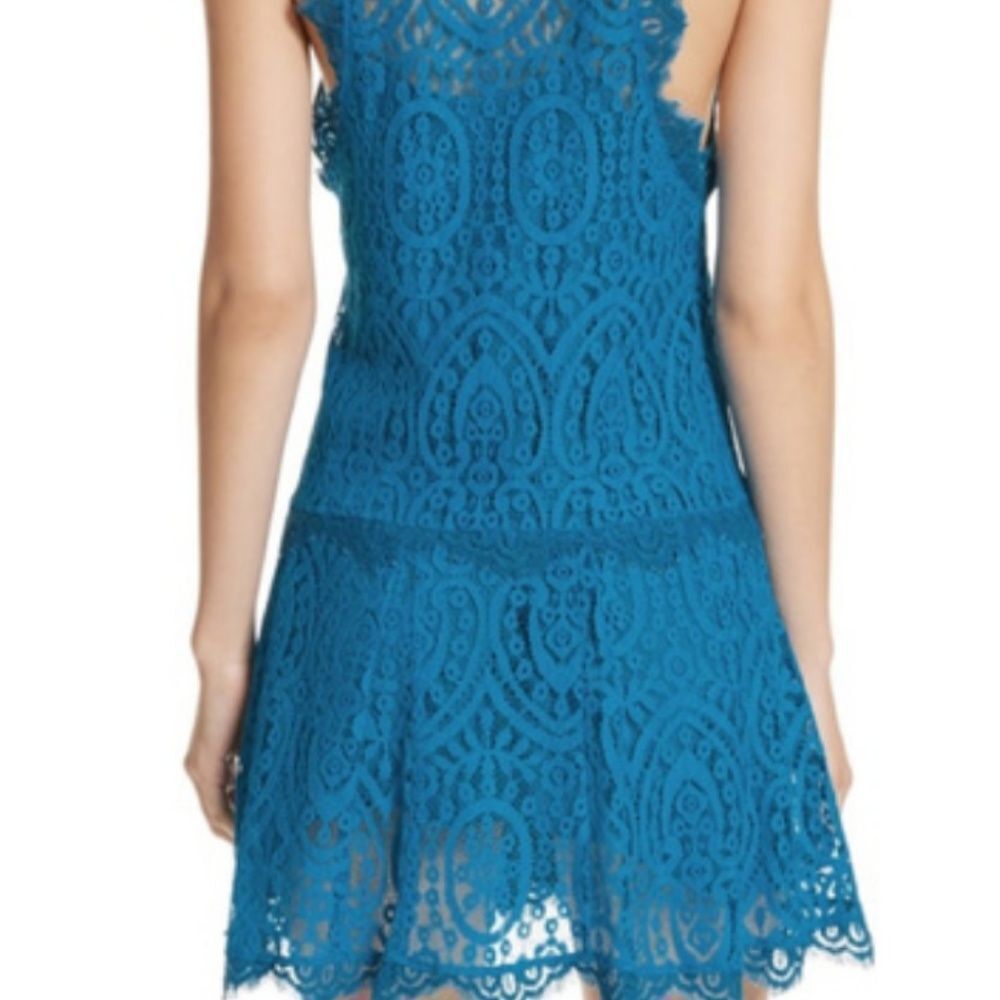 NWT $108 Free People Sz XS Deep Ocean Blue Dress - Picture 2 of 5
